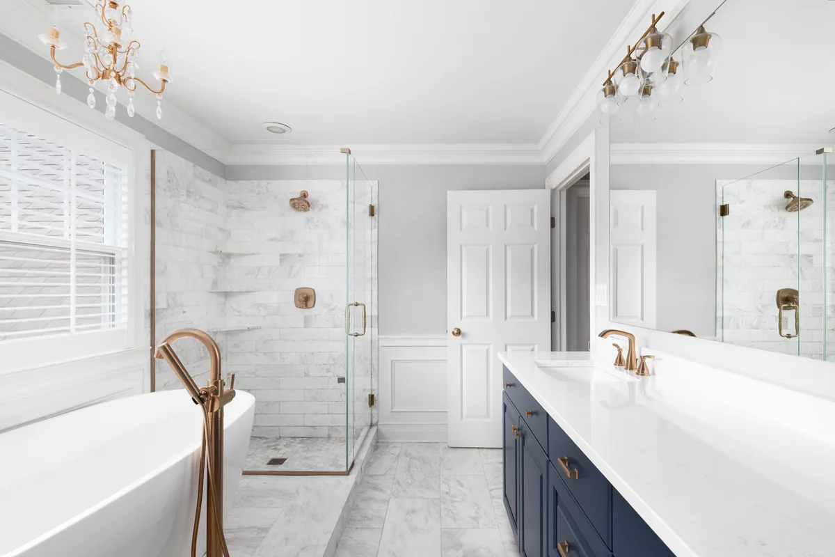 Completed bathroom remodeling project in Lincoln, NE