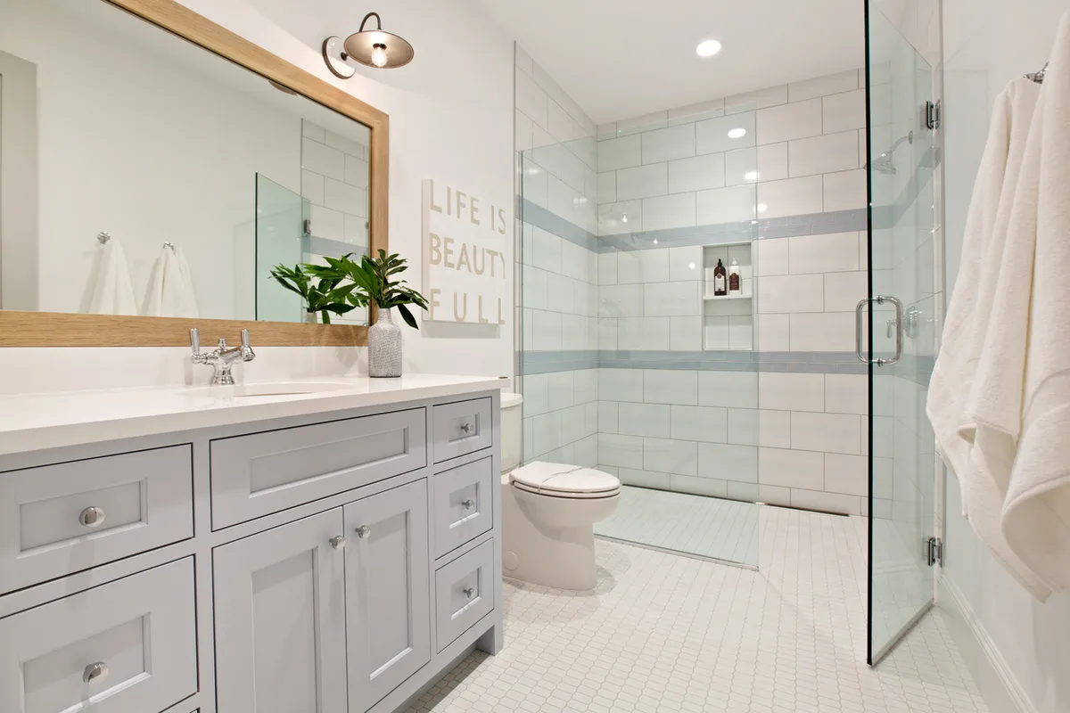Quality bathroom remodeling craftsmanship in Lincoln, NE by DG Decks & Carpentry